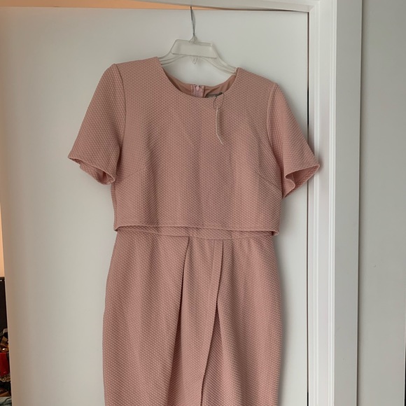 Blush Pink Wiggle Dress - Picture 3 of 7